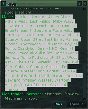 How to copy character's map list.
